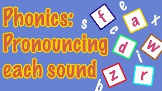 English Letter Pronunciation  Phonics [upl. by Leissam]