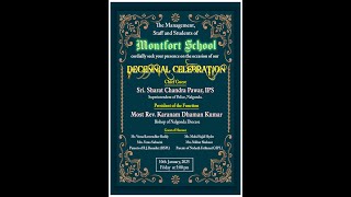 Montfort School Nalgonda  Decennial Celebrations [upl. by Arob]