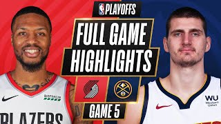 6 TRAIL BLAZERS at 3 NUGGETS  FULL GAME HIGHLIGHTS  June 1 2021 [upl. by Anirahtak]