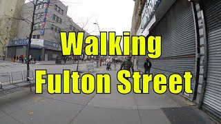 ⁴ᴷ Walking Tour of Brooklyn NYC  Fulton Street from Broadway Junction to Brooklyn Bridge Park [upl. by Medorra]