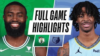 CELTICS at GRIZZLIES  FULL GAME HIGHLIGHTS  March 22 2021 [upl. by Oicelem915]