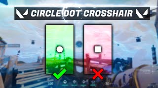 VALORANT Circle Dot Crosshair Settings EASY [upl. by Esinaej889]