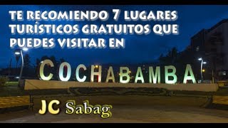 Te recomiendo 7 lugares turisticos gratuitos para visitar en Cochabamba [upl. by Bowles]