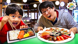 Ryan amp Daddy’s World Tour Amazing Food amp Fun Challenges [upl. by Pessa891]