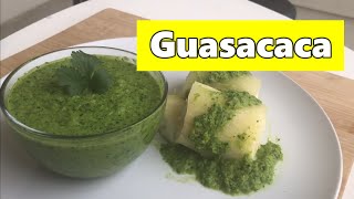 GUASACACA VENEZOLANA  Como Hacer Guasacaca Venezolana Sin Aguacate facil en 3 minuto receta casera [upl. by Barny799]