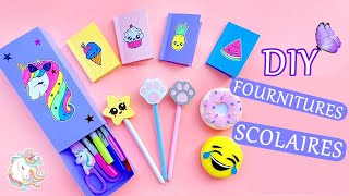 10 DIY FOURNITURES SCOLAIRES  Bricolage facile  Trousse à crayons décoration de stylos et plus [upl. by Lrem]