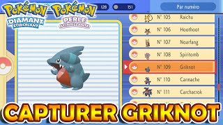 CAPTURER GRIKNOT  Pokémon Diamant Étincelant et Perle Scintillante [upl. by Raff]