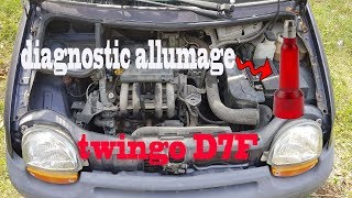 TUTO  diagnostic allumage twingo 1 moteur D7F [upl. by Brannon]