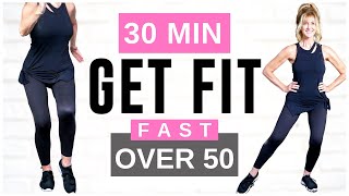 30 Minute GET FIT Indoor Walking Workout For Women Over 50 [upl. by Akiaki]