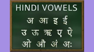 Hindi Vowels Pronunciation  Learn Hindi Alphabets [upl. by Binette685]