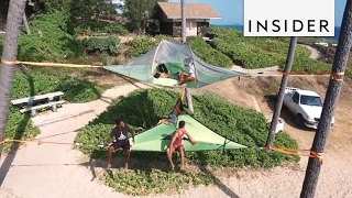 Tentsile Tents are basically giant hammocks [upl. by Man695]