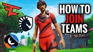 How to JOIN Your Favorite Gaming Team tips for joining fortnite clans [upl. by Yvette]