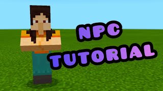 NPC Tutorial  Minecraft Bedrock [upl. by Nrubua]