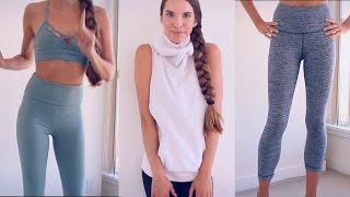 YOGAWORKOUT CLOTHING HAUL TRY ON [upl. by Vivie]