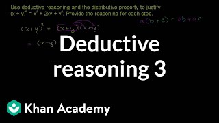 Deductive reasoning 3  Sequences series and induction  Precalculus  Khan Academy [upl. by Rollin]