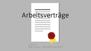 Arbeitsverträge [upl. by Cristian699]