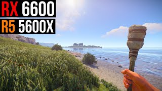 RX 6600  RUST  1080p Low Medium High and Max Settings [upl. by Acirtal343]