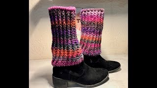 Tuto jambières au crochet [upl. by Nilpik]