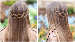 Loop Waterfall Braid  Cute Hairstyles [upl. by Eirahcaz385]