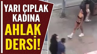 YARI ÇIPLAK KADINA AHLAK DERSİ [upl. by Noskcaj]