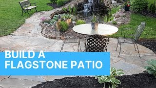 How to build a flagstone patio  A Helpful Guide [upl. by Averill]