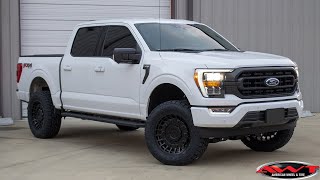 AWT  White 2021 Ford F150  4quot BDS Lift on 20x10 Matte Black Fuel Wheels amp 29560R20 Toyo Tires [upl. by Kary639]