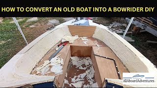 Boat conversion into Bowrider [upl. by Ahsyat]