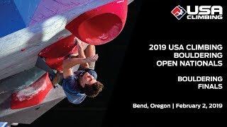 2019 USA Climbing Bouldering Open National Championships  Finals [upl. by Kerge]