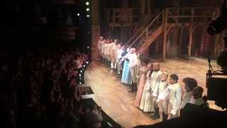 Hamilton Cast Takes First Broadway Bows [upl. by Henryk]