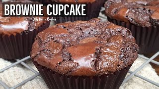 BROWNIE CUPCAKE  Easy Fudgy Brownie Cupcake Recipe [upl. by Tullus]