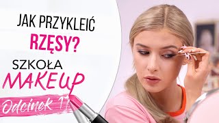 Jak przykleić rzęsy  17 LEKCJA MAKIJAŻU [upl. by Zelma998]