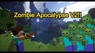 Zombie Apocalypse V2  Minecraft Bedrock Command Block Tutorial [upl. by Mullins16]