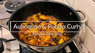 Aubergine And Potato Curry Recipe  Baingan Aloo Sabzi  Vegan Curry [upl. by Nhguavahs118]