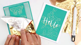 CREATIVE Foil Technique With Cricut [upl. by Haldan296]