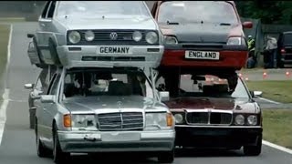 Double Decker Racing vs The Germans Part 1  Top Gear Series 11 [upl. by Johiah349]