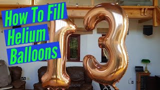 How To Fill Helium Party Balloons [upl. by Gefell79]