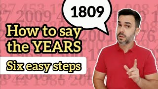 How to say the years in English six easy steps [upl. by Aizatsana299]