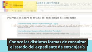 CONSULTAR ESTADO DEL EXPEDIENTE DE EXTRANJERÍA [upl. by Miranda]