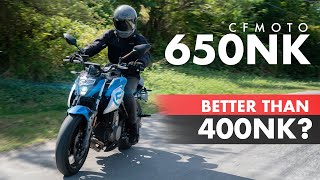 CFMOTO 650NK Review  Better than 400NK [upl. by Leirea]