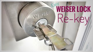 How to ReKey a Weiser Smart Lock Super Easy [upl. by Alaaj365]