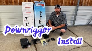 INSTALLING DOWNRIGGERS ON CONNECTED FISHINGS NORTH RIVER BOAT [upl. by Elatsyrk134]