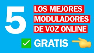 🥇 5 MEJORES MODULADOR DE VOZ ONLINE GRATIS 2021  CAMBIA VOZ ONLINE SIN DESCARGAR NADA FUNCIONA 😲 [upl. by Sension]