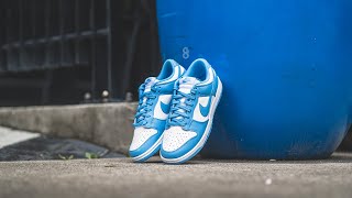 Nike Dunk Low quotUniversity Bluequot UNC Review amp OnFeet [upl. by Elad229]