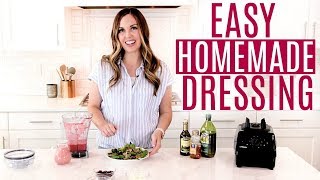 EASY Homemade Raspberry Balsamic Vinaigrette Salad Dressing [upl. by Toh341]