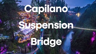 Capilano Suspension Bridge Park North Vancouver 🇨🇦 [upl. by Aizitel]