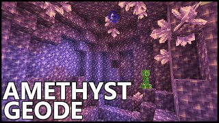 Where To Find AMETHYST GEODE In Minecraft [upl. by Pfister339]