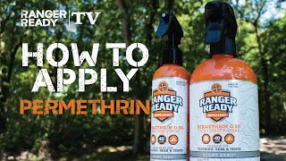 How to Apply Permethrin Spray to Clothes  Ranger Ready Repellents [upl. by Nneb]