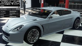 GTA 5  OG Vehicle Customization  Dewbauchee Exemplar Aston Martin Rapide [upl. by Chun708]