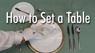 Learn How to Set a Formal Dinner Table [upl. by Enailuj670]