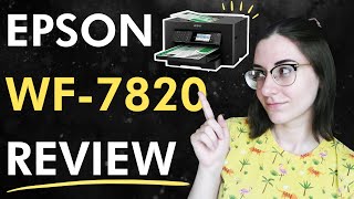 Professional artist review Epson Workforce WF7820 printer and scanner  Best scanner for art [upl. by Intihw700]